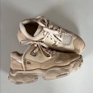 RAYE Chunky Sneakers in Beige and Cream